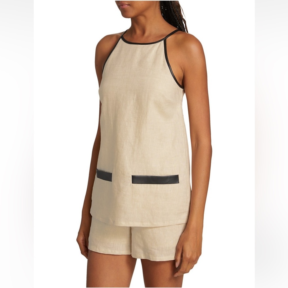 Staud Matheo Romper in natural black